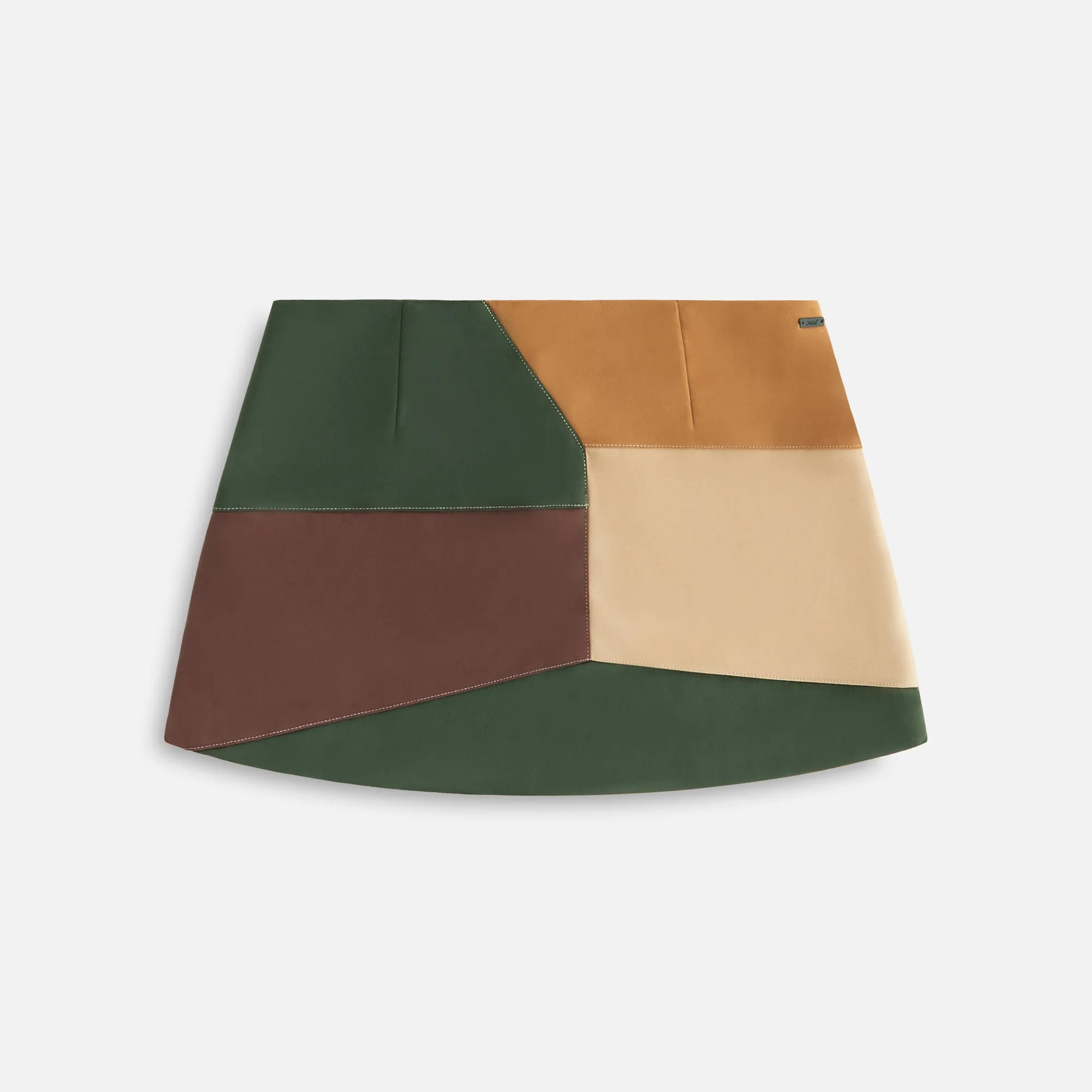 Kith Women Carmel Patchwork Micro Skirt - Derby sold by Kith product image thumbnail 4