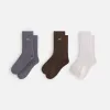 Kith Women Script Classic Crew Socks 3-Pack - Multi sold by Kith