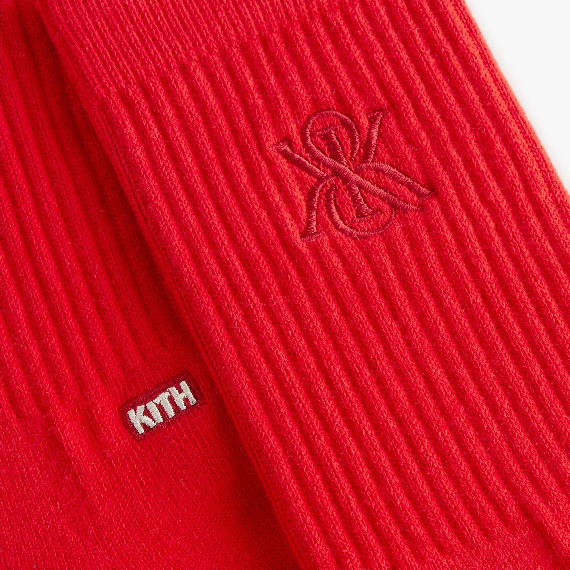 Kith Women Crest Crew Sock - Cinnabar sold by Kith product image thumbnail 4
