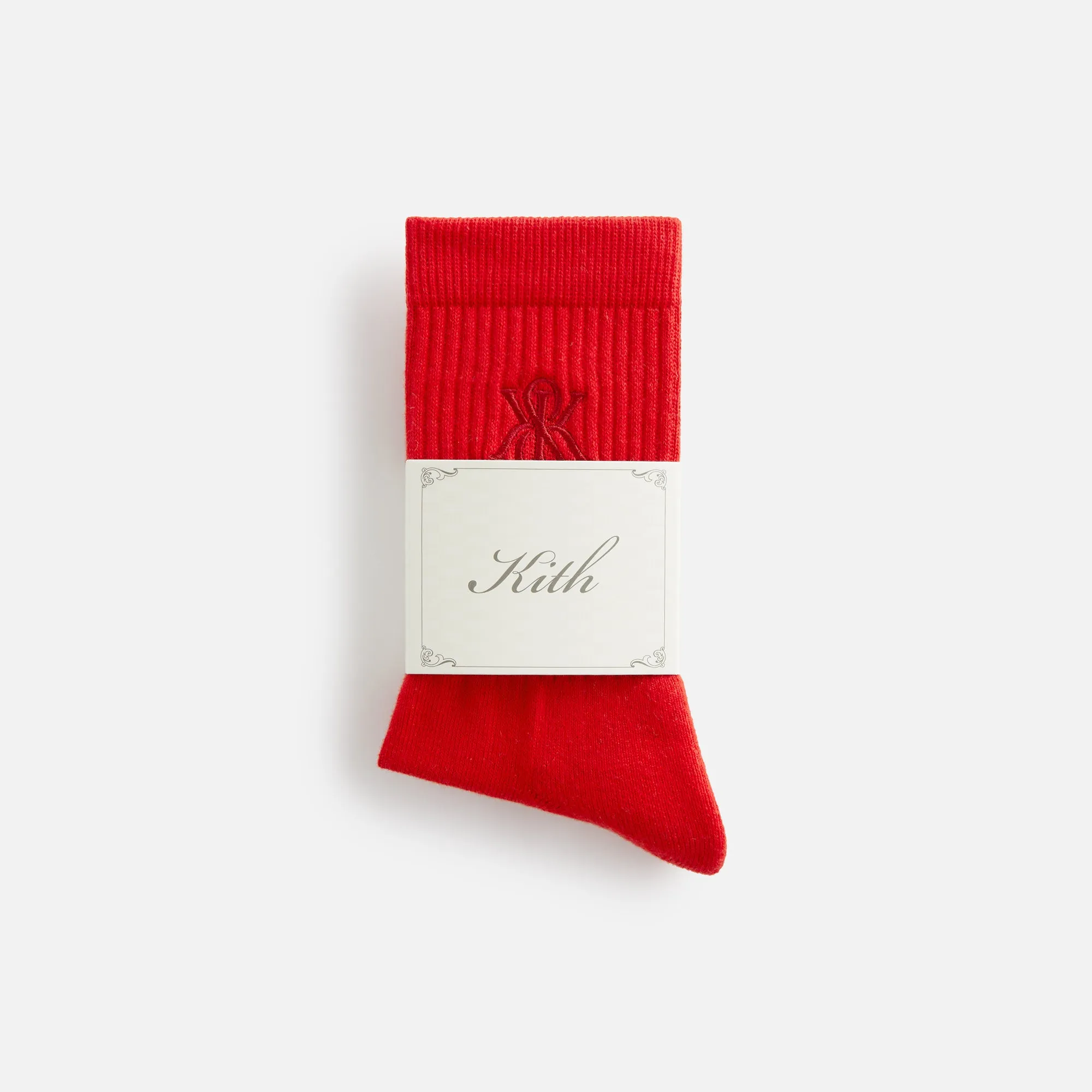 Kith Women Crest Crew Sock - Cinnabar sold by Kith product image thumbnail 2