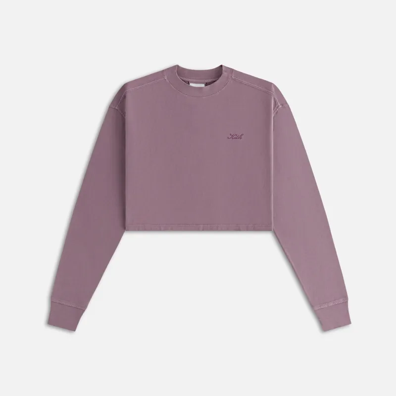 Kith Women Jasper Sueded Long Sleeve - Ash Violet sold by Kith