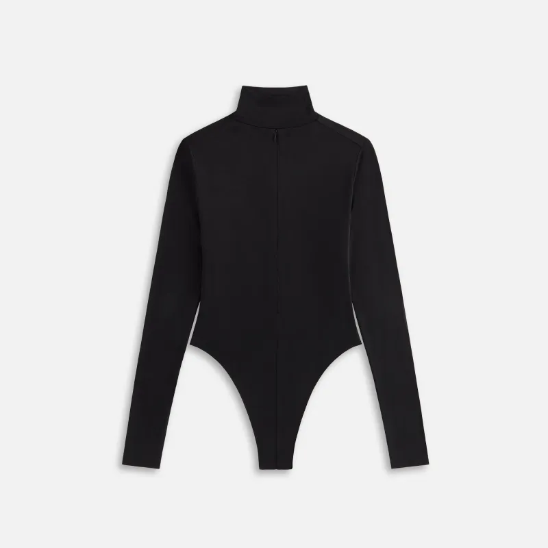 Kith Women Alexis Zip Front Bodysuit - Black sold by Kith