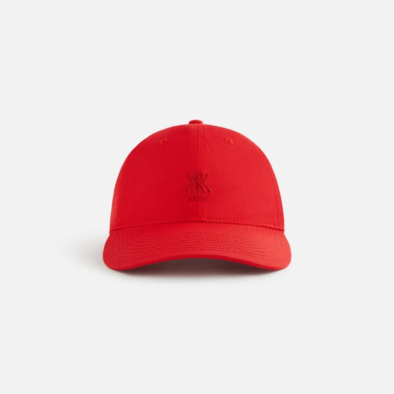 Kith Women Crest Embroidered Classic Cap - Cinnabar sold by Kith