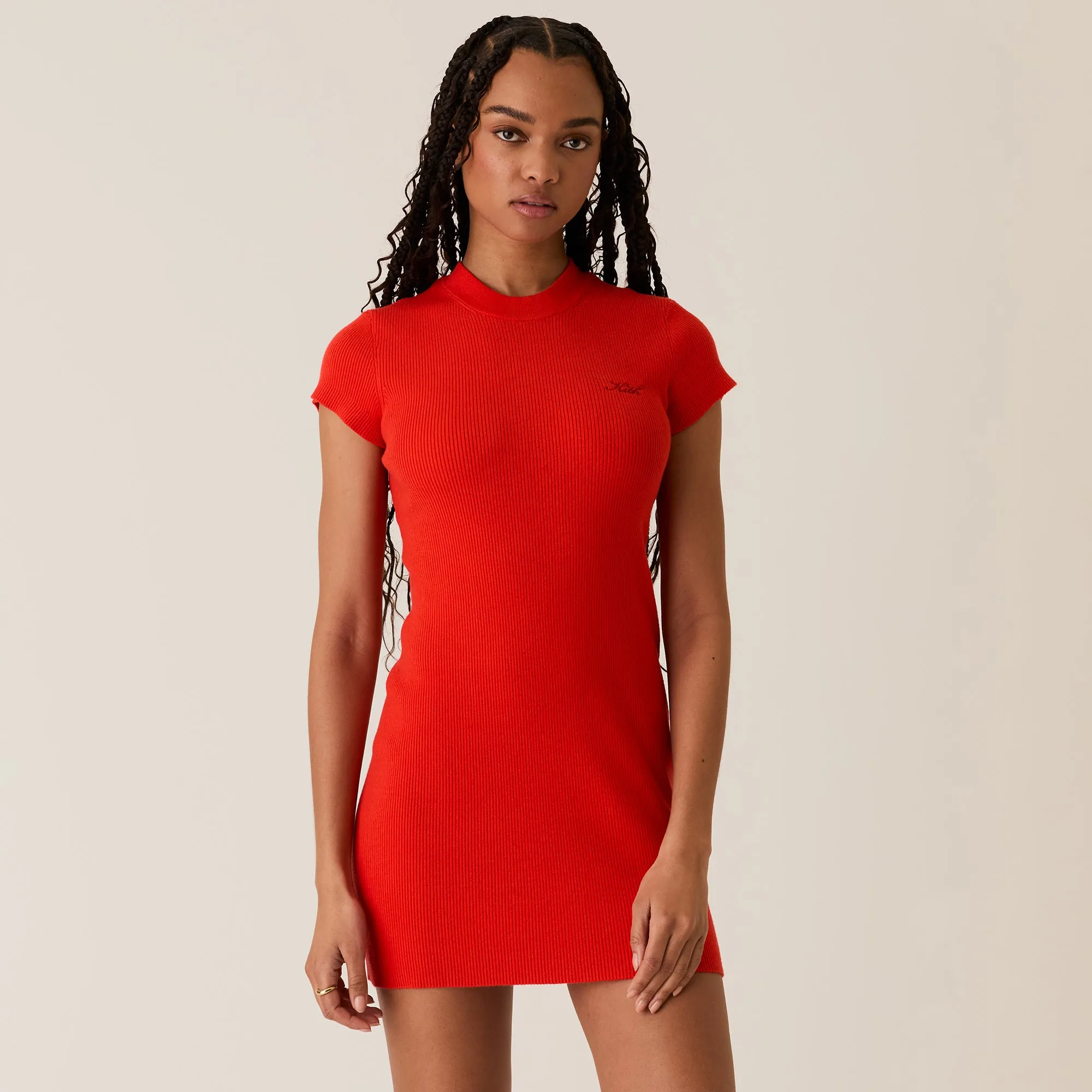 Kith Women Mulberry Rib Dress - Cinnabar sold by Kith product image thumbnail 3
