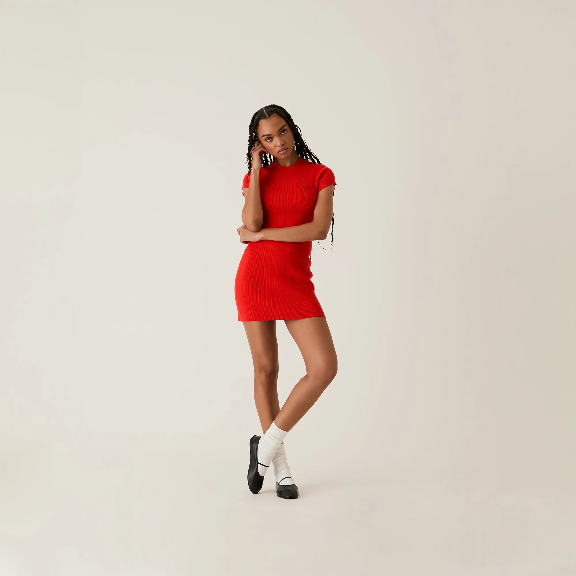 Kith Women Mulberry Rib Dress - Cinnabar sold by Kith product image thumbnail 2