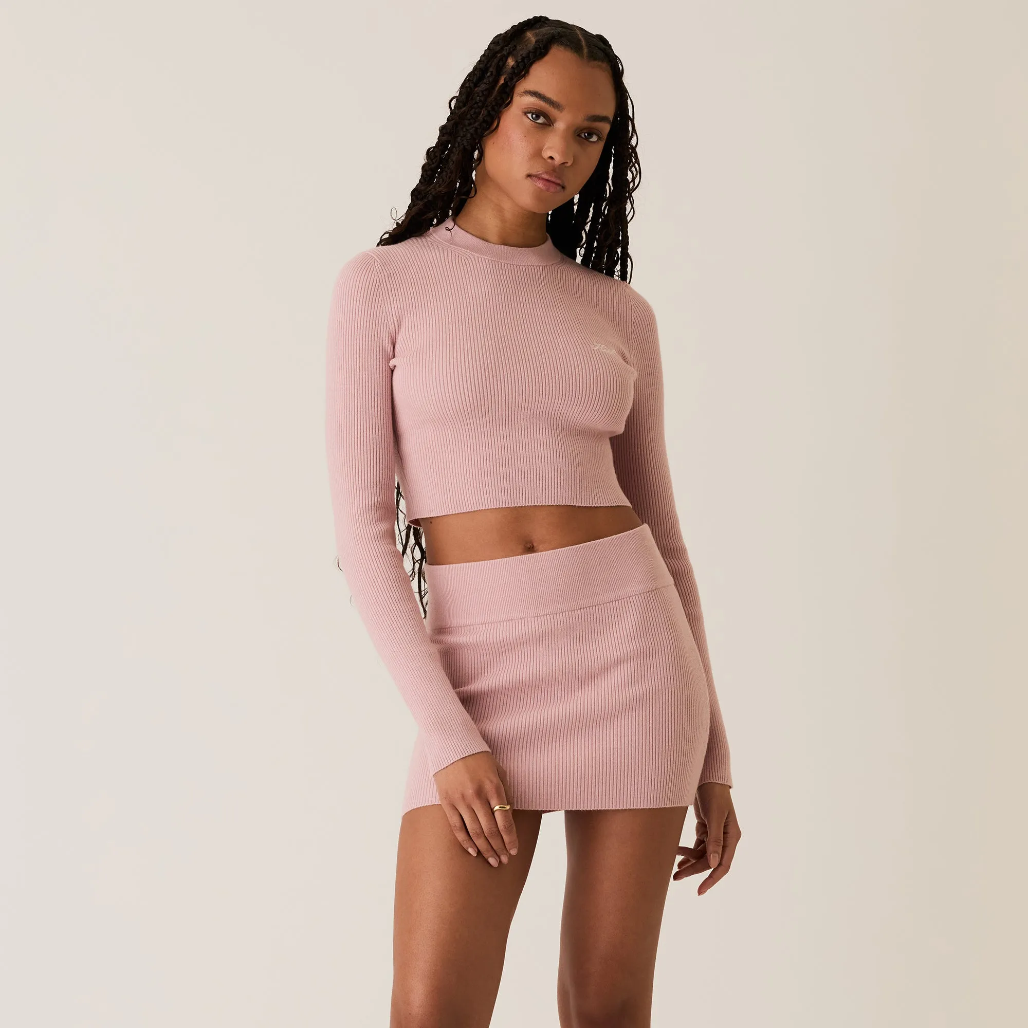 Kith Women Arys Rib Mini Skirt - Syringa sold by Kith product image thumbnail 3