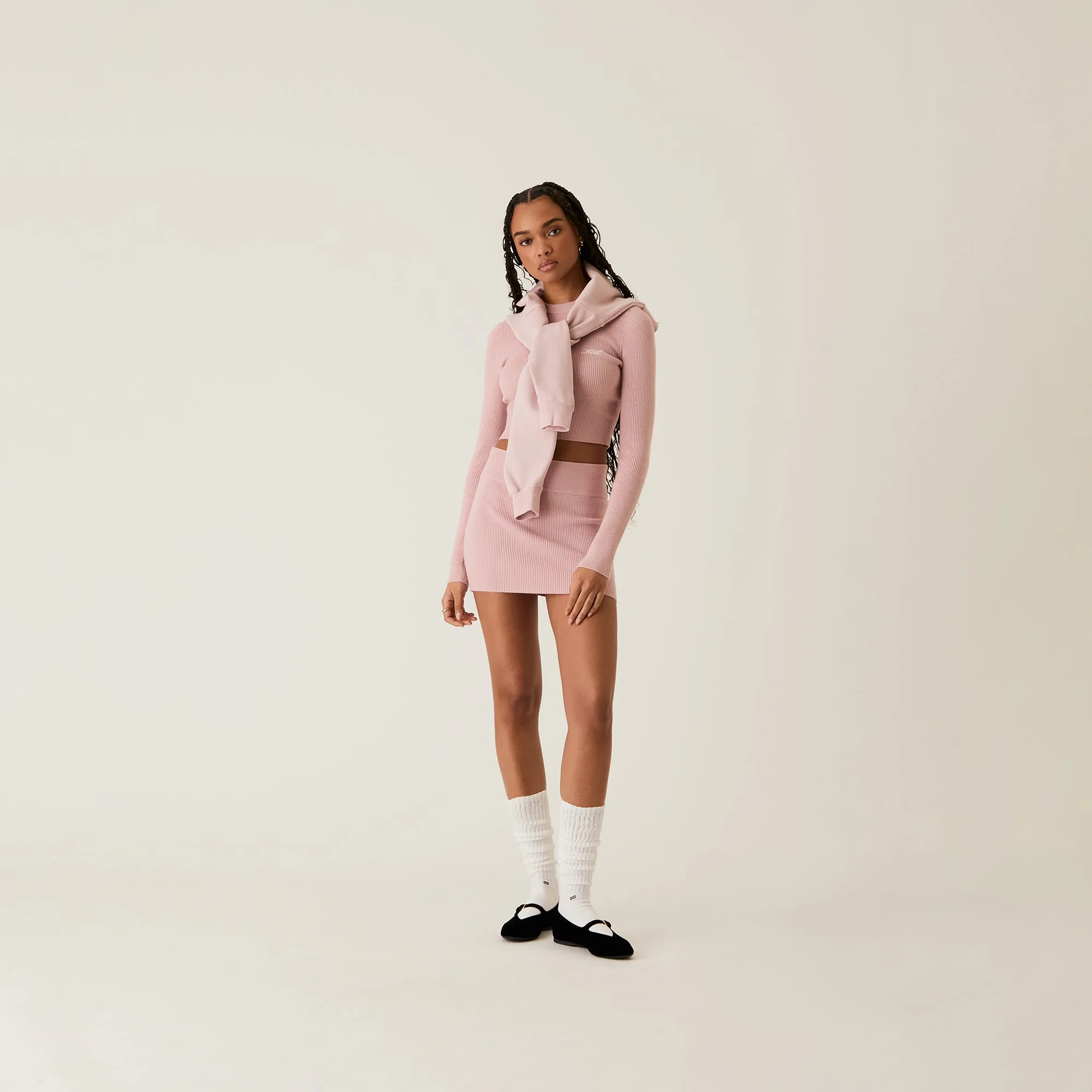 Kith Women Arys Rib Mini Skirt - Syringa sold by Kith product image thumbnail 2