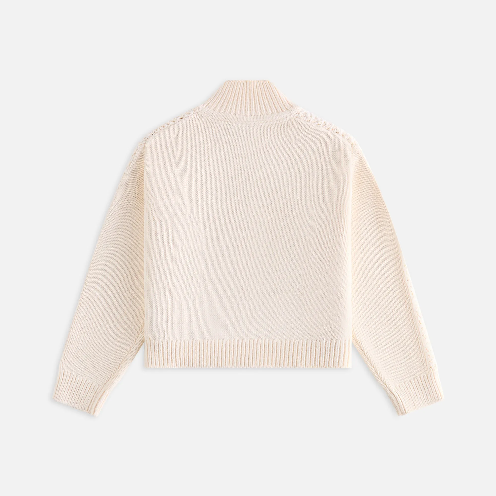 Kith Women Wyler Crest Full Zip Sweater - Sandrift sold by Kith product image thumbnail 4