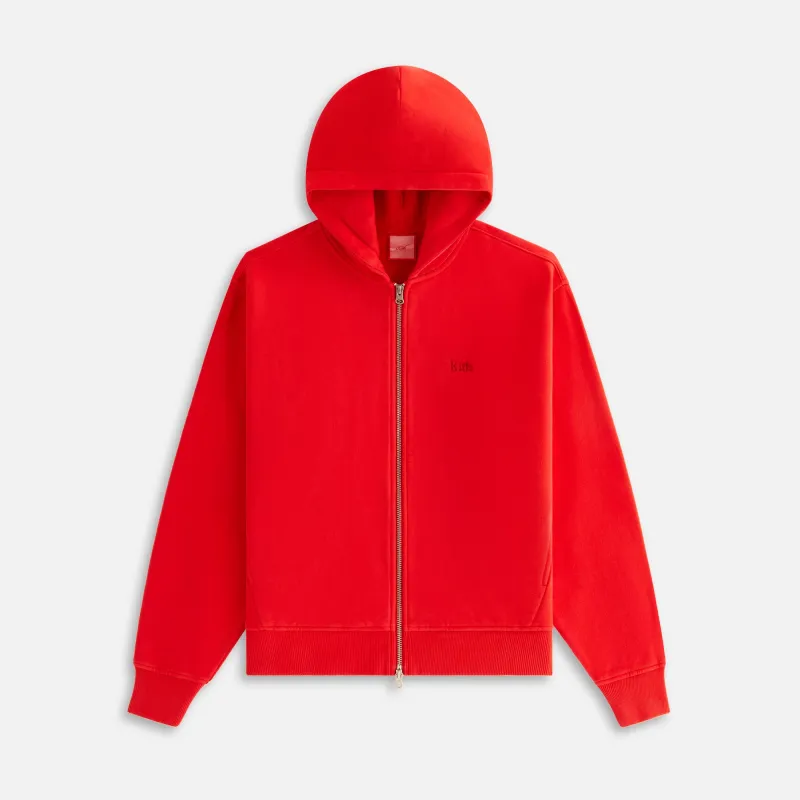 Kith Women Tanner Sueded Hoodie - Cinnabar sold by Kith