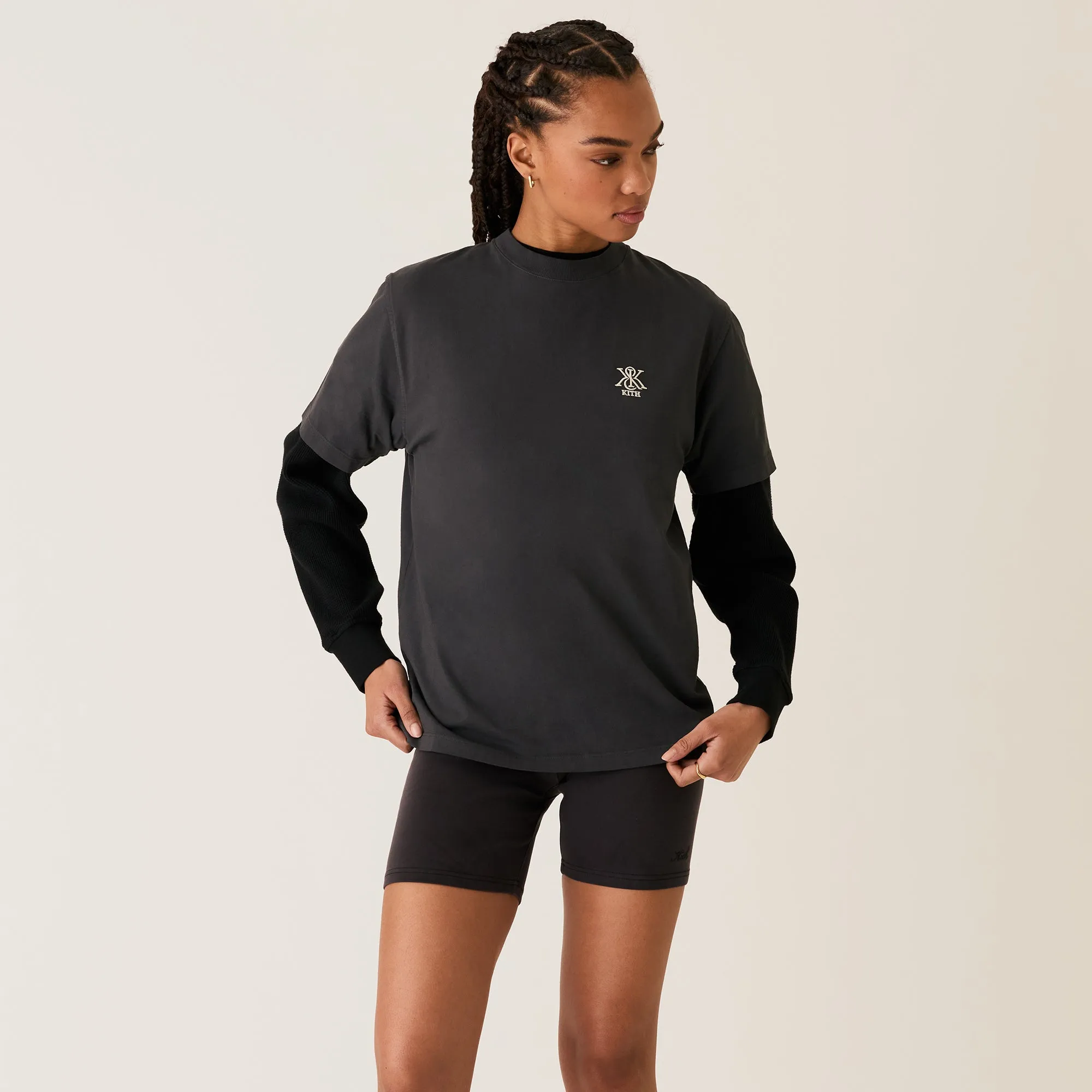 Kith Women Jen Biker Short - Black sold by Kith product image thumbnail 2