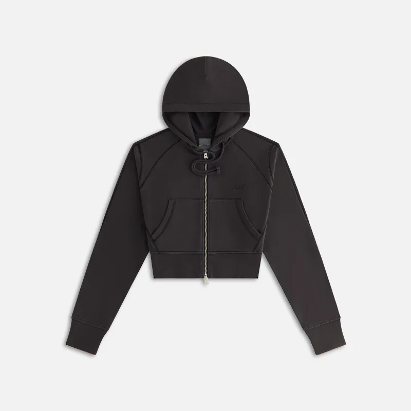 Kith Women Davin Cropped Hoodie - Black sold by Kith