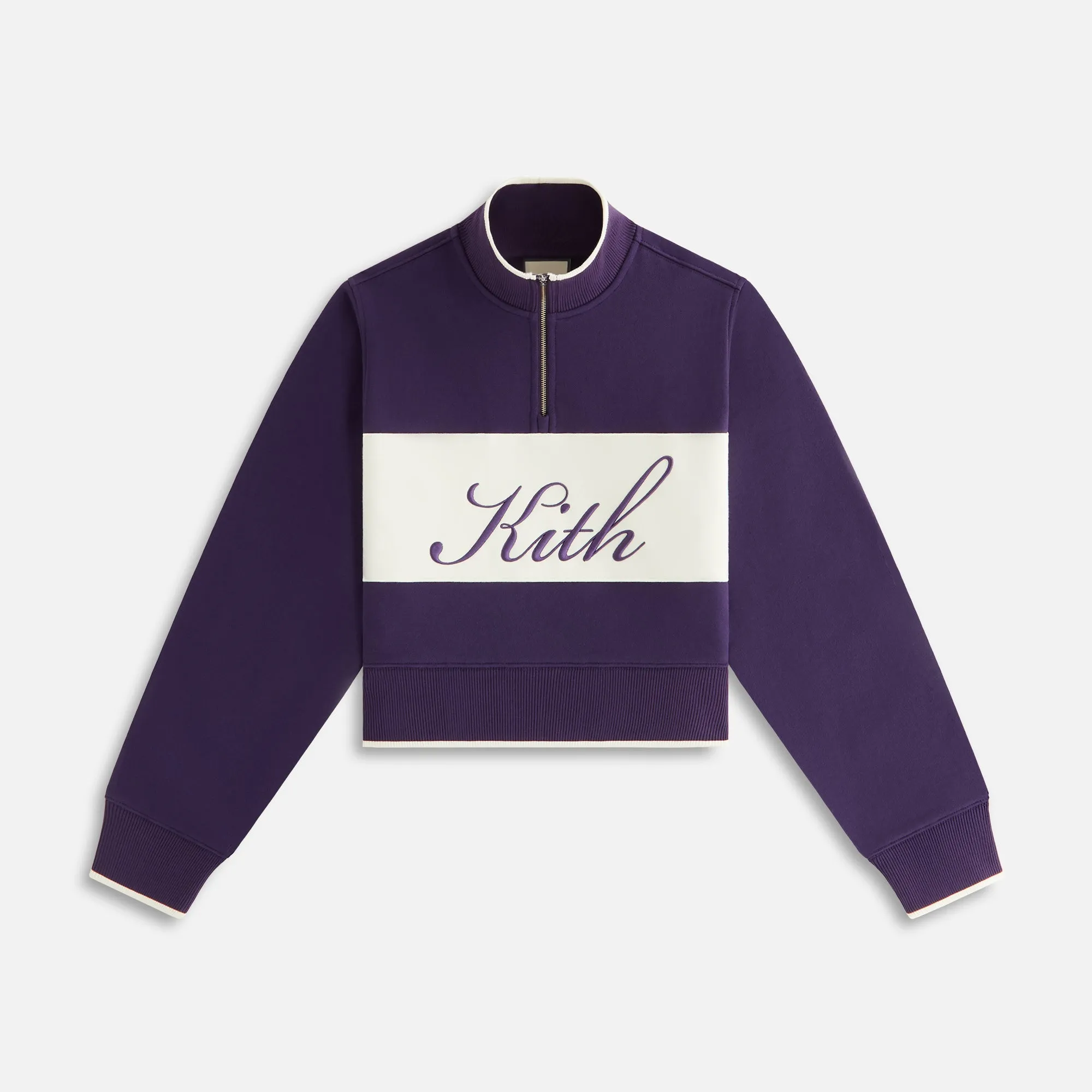 Kith Women Hunter II Script Quarter Zip - Nightshade sold by Kith