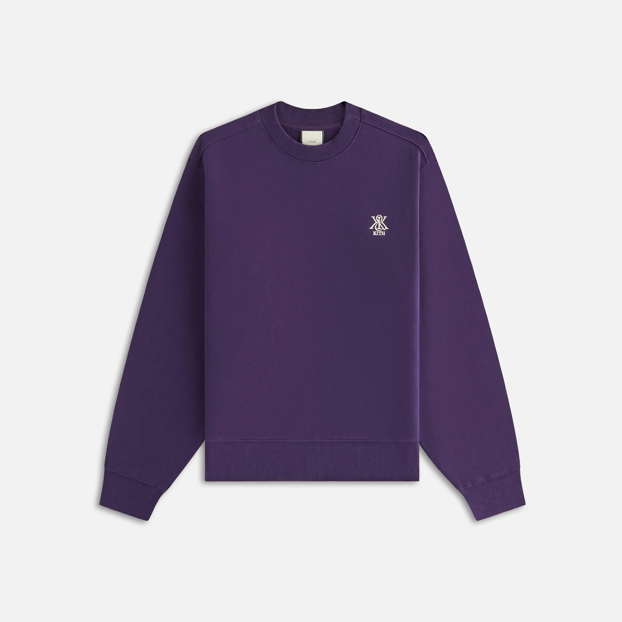 Kith Women Asher Crest Crewneck - Nightshade sold by Kith