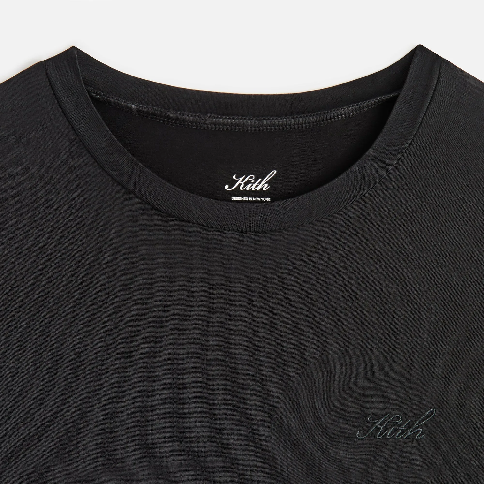 Kith Women Mulberry III Cupro Tee - Black sold by Kith product image thumbnail 5