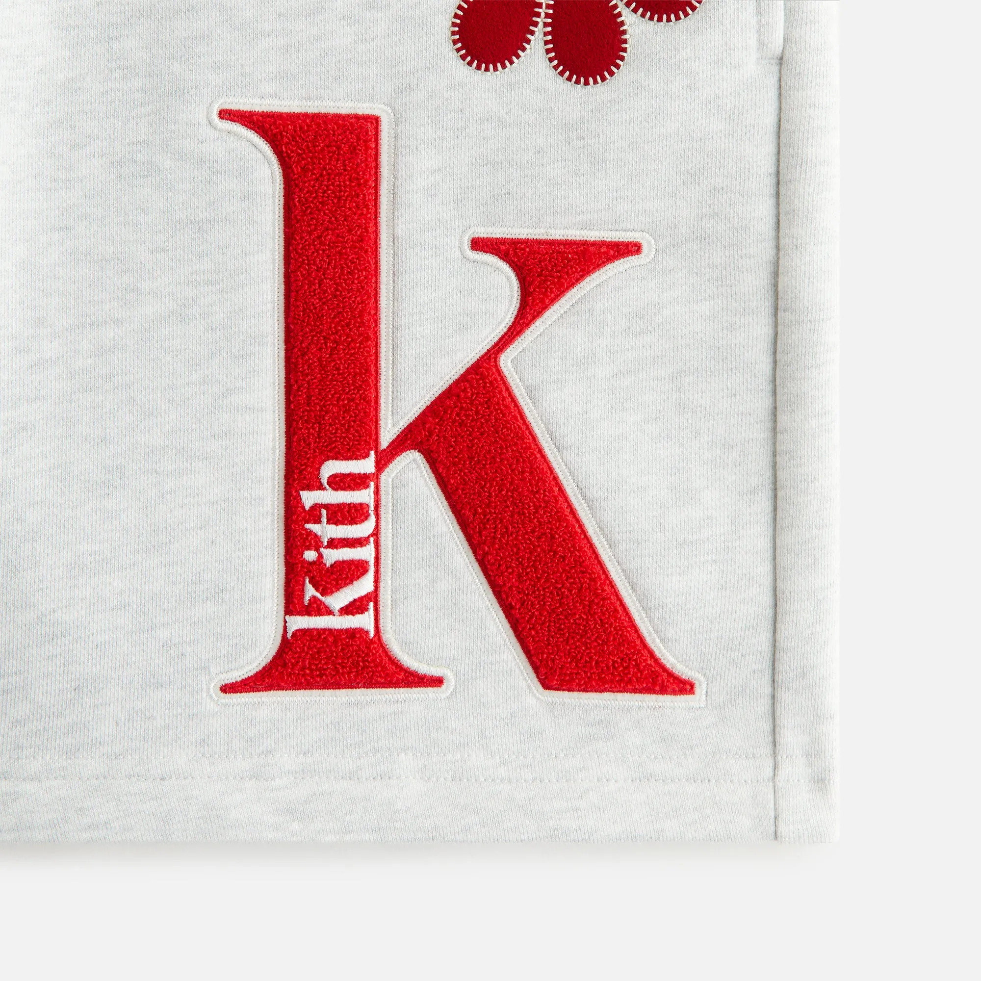 Kith Women Rayne Patched Sweatshort - Light Heather Grey sold by Kith product image thumbnail 5