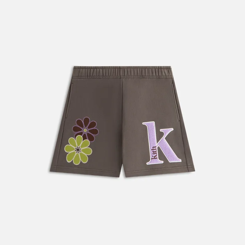 Kith Women Rayne Floral Sweatshort - Hematite sold by Kith