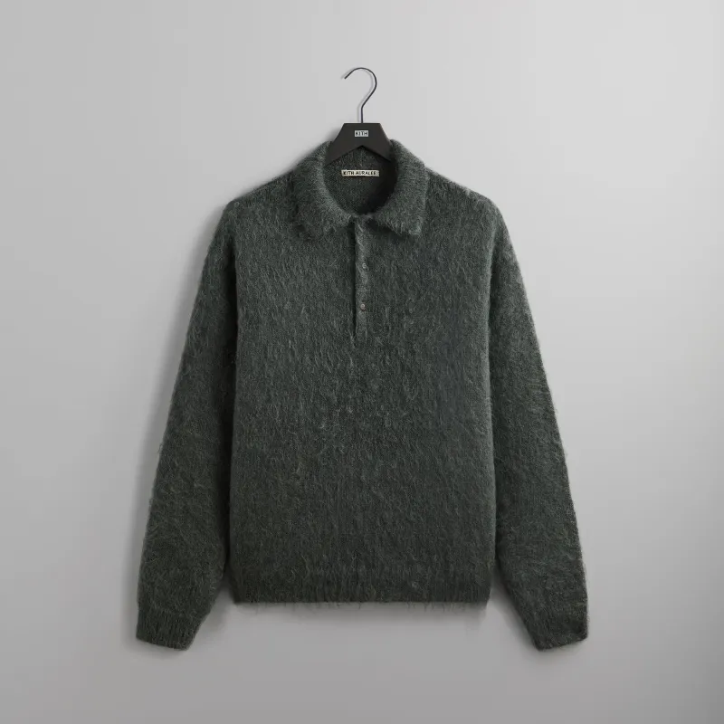 Kith 101 for Auralee Brushed Super Kid Mohair Knit Polo - Urban Chic sold by Kith