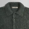 Kith 101 for Auralee Brushed Super Kid Mohair Knit Polo - Urban Chic sold by Kith