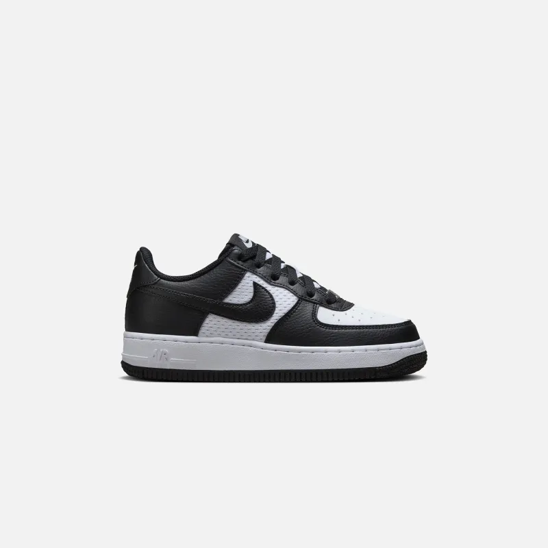 Nike GS Air Force 1 - Black / White sold by Kith