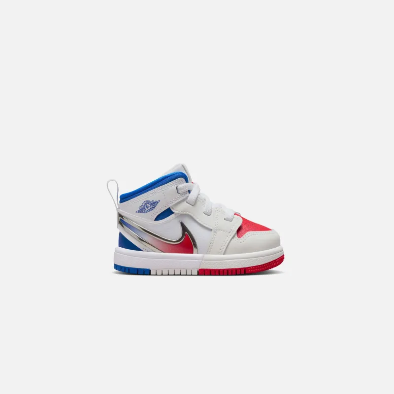 Jordan TD Air Jordan 1 Mid RM Easyon - White / Siren Red / Racer Blue sold by Kith