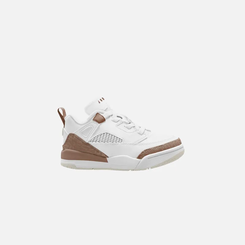 Jordan PS Spizike Low - White / Pink Oxford / Archaeo Brown sold by Kith