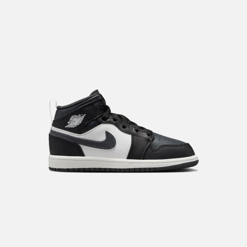 Jordan PS Air Jordan 1 Mid - Black / Off Noir / Summit White sold by Kith