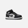 Jordan TD Air Jordan 1 Mid - Black / Off Noir / Summit White sold by Kith