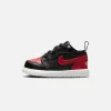 Nike TD Air Jordan 1 Low - Black / Varsity Red / Summit White sold by Kith