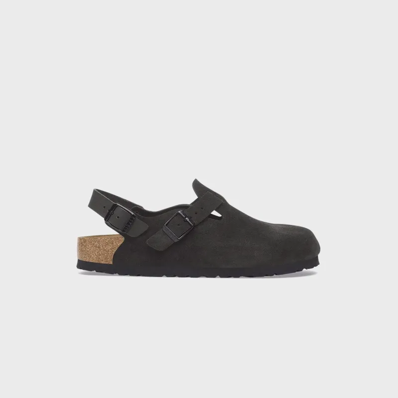 Birkenstock WMNS Tokio Suede - Black sold by Kith