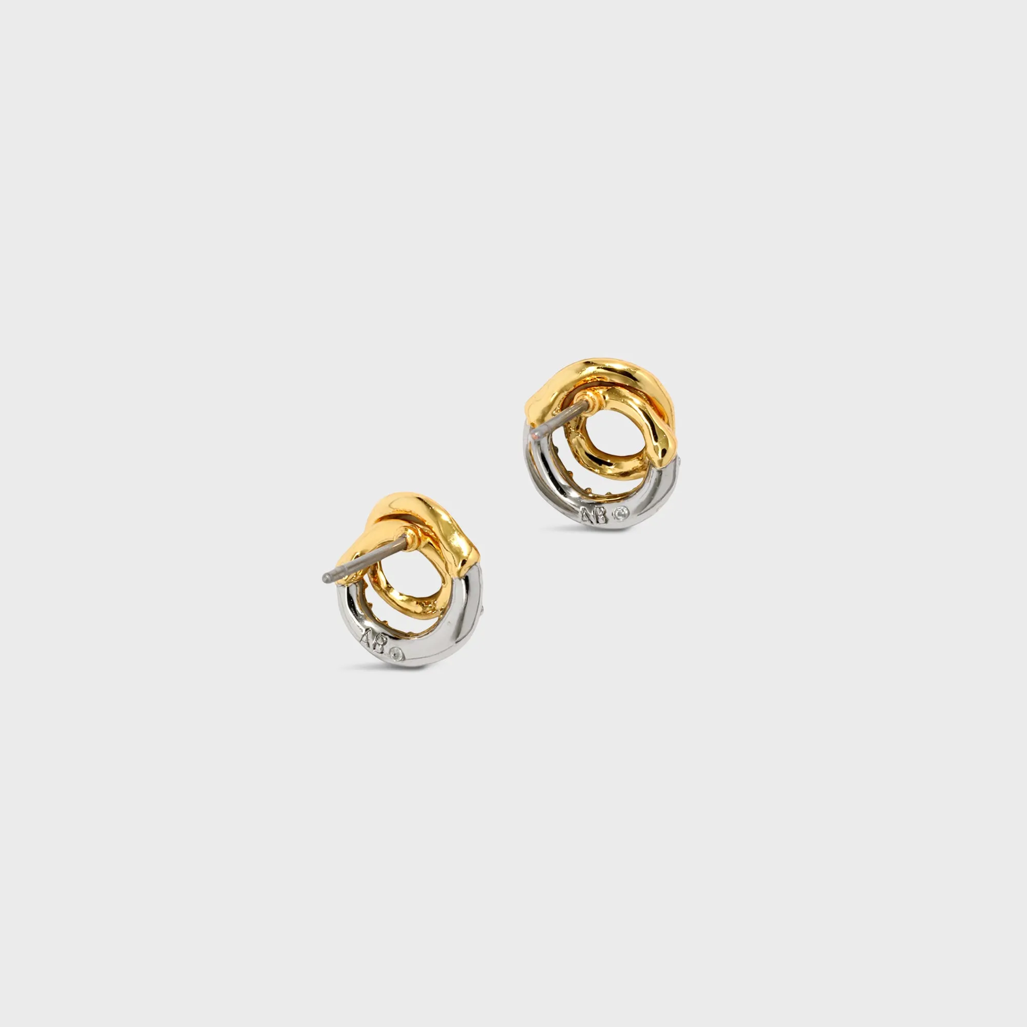 Alexis Bittar Solanales Gold Crystal Spiral Stud Earring - Gold / Silver sold by Kith product image thumbnail 2