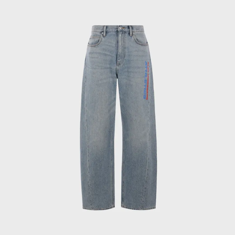T by Alexander Wang Mesh Back Balloon Jean - Indigo sold by Kith