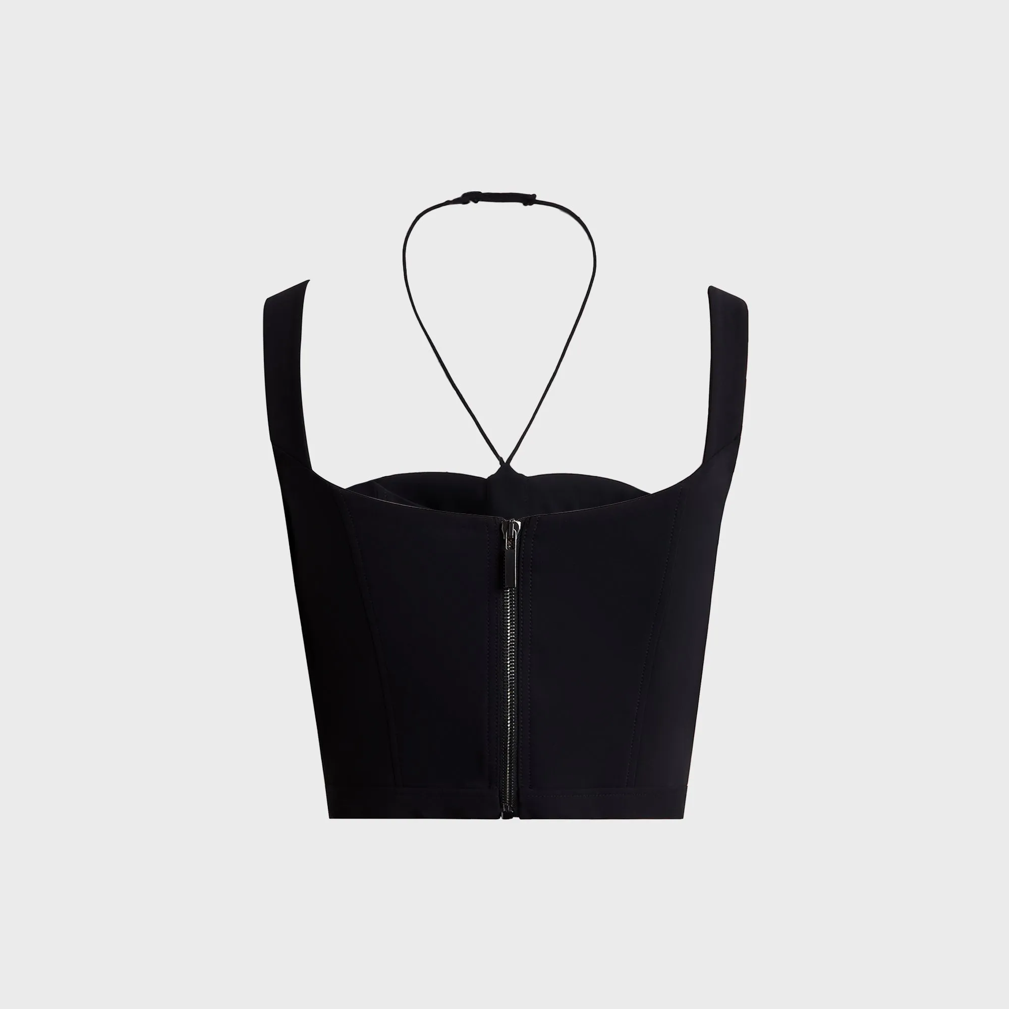 Nensi Dojaka Bustier Top with Quilted Cups - Black sold by Kith