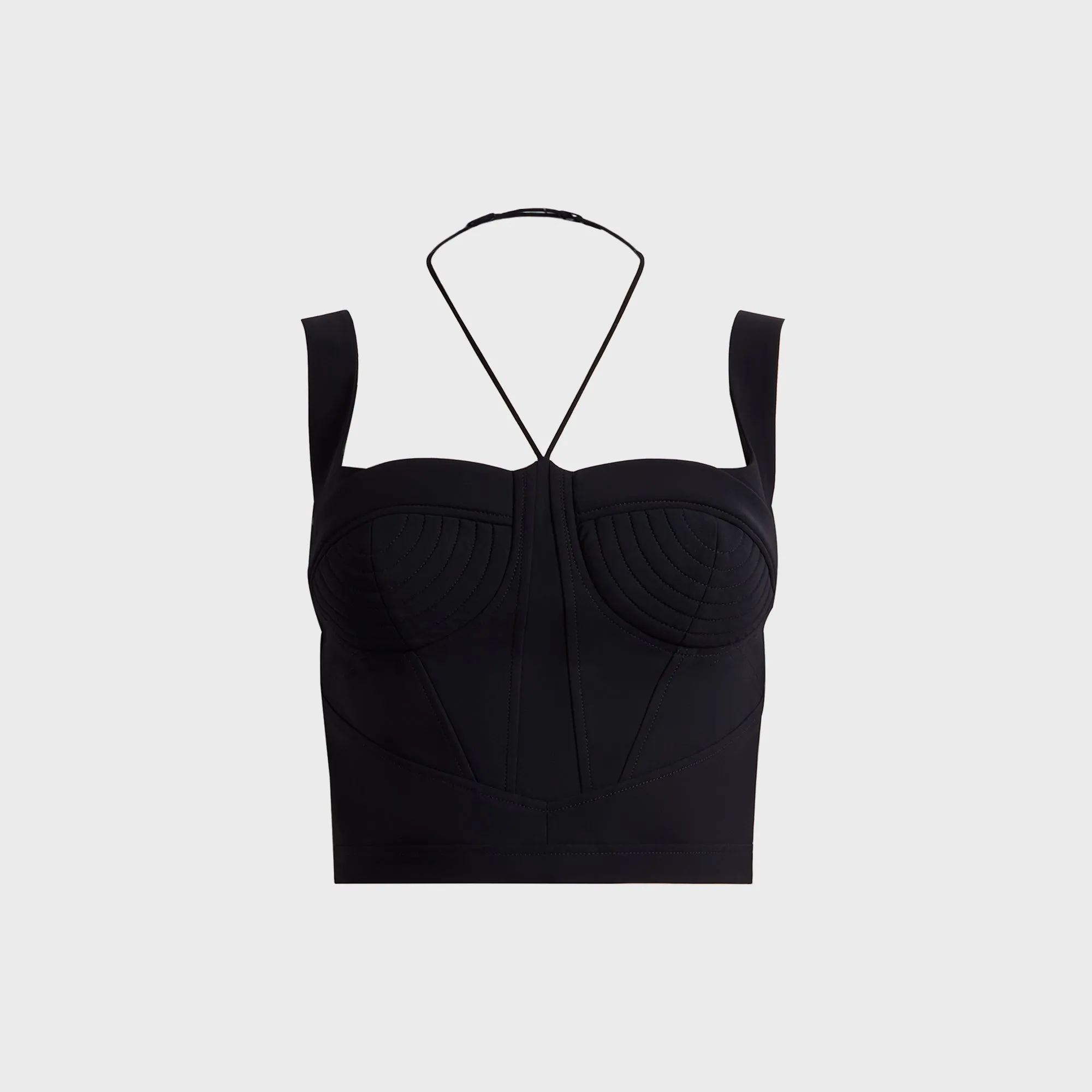 Nensi Dojaka Bustier Top with Quilted Cups - Black sold by Kith product image thumbnail 2