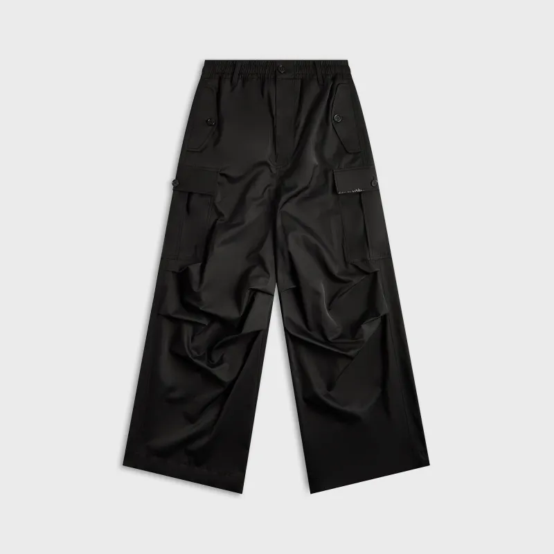 Marni Drawstring Cargo Workwear Gabardine Pant - Black sold by Kith