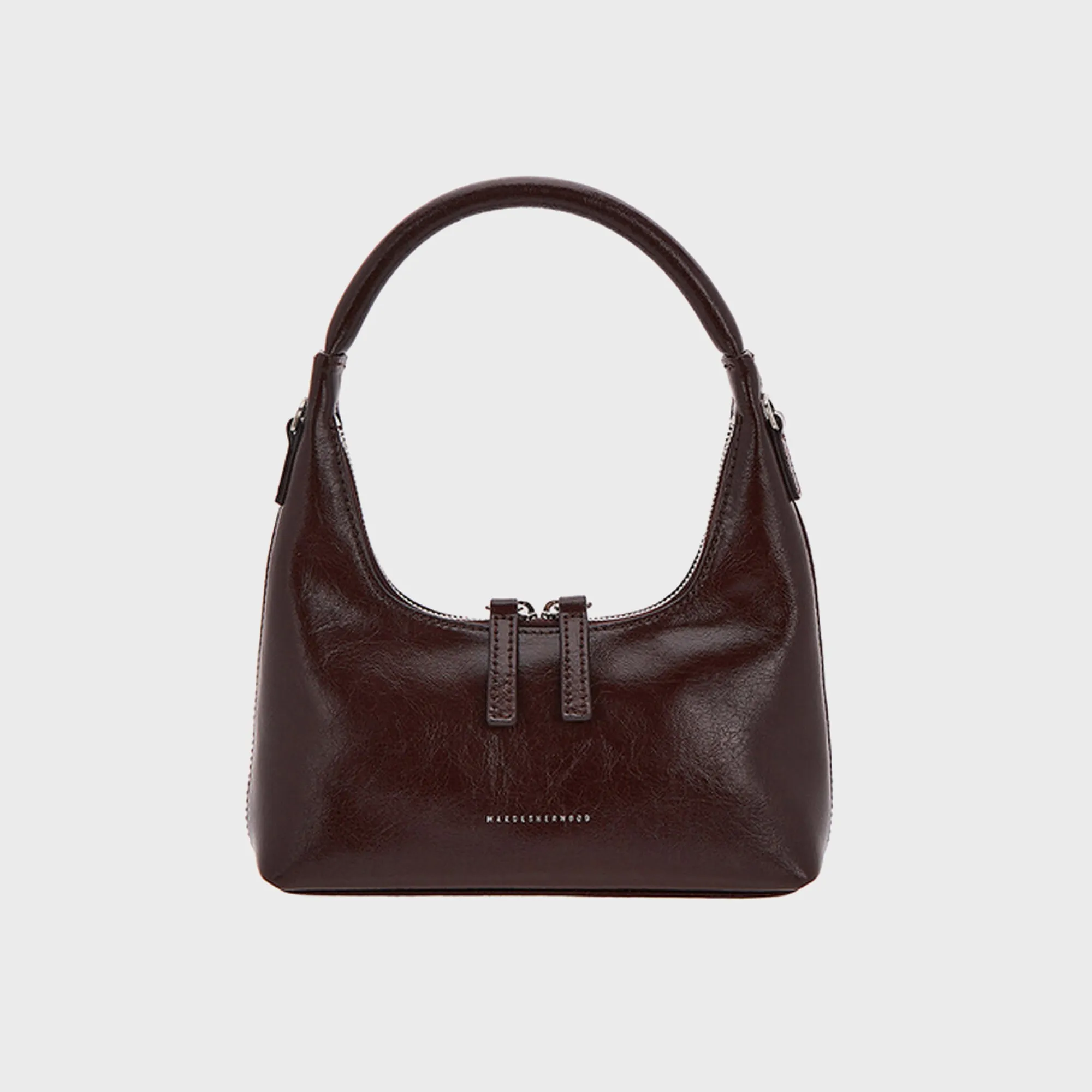 MARGESHERWOOD Hobo Mini Shoulder Bag - Brown Crinkle sold by Kith