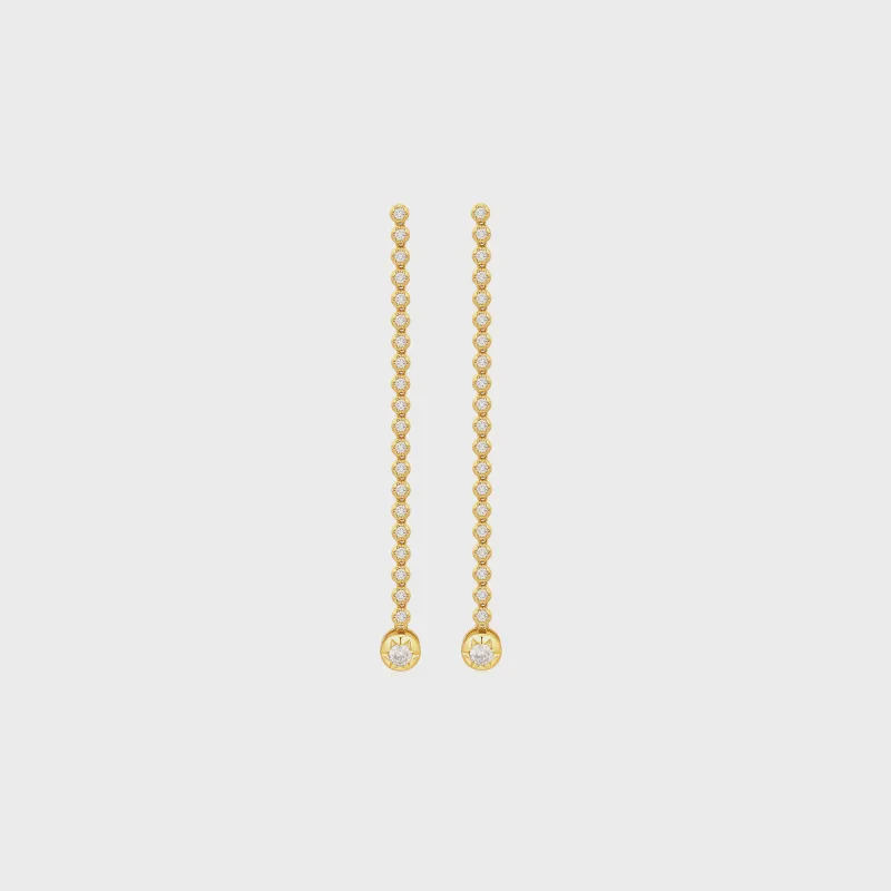 Luv AJ The Rose Bud Tennis Drop Studs - Gold made by Luv Aj