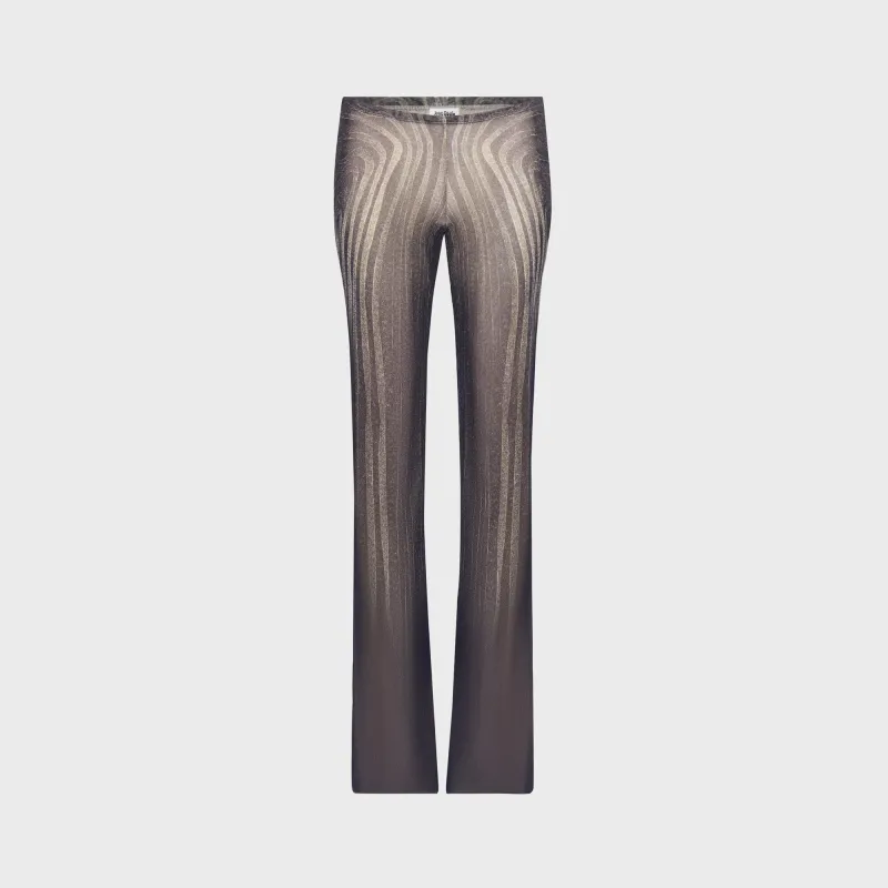 Jean Paul Gaultier Mesh Trouser Printed Spiral - Black sold by Kith