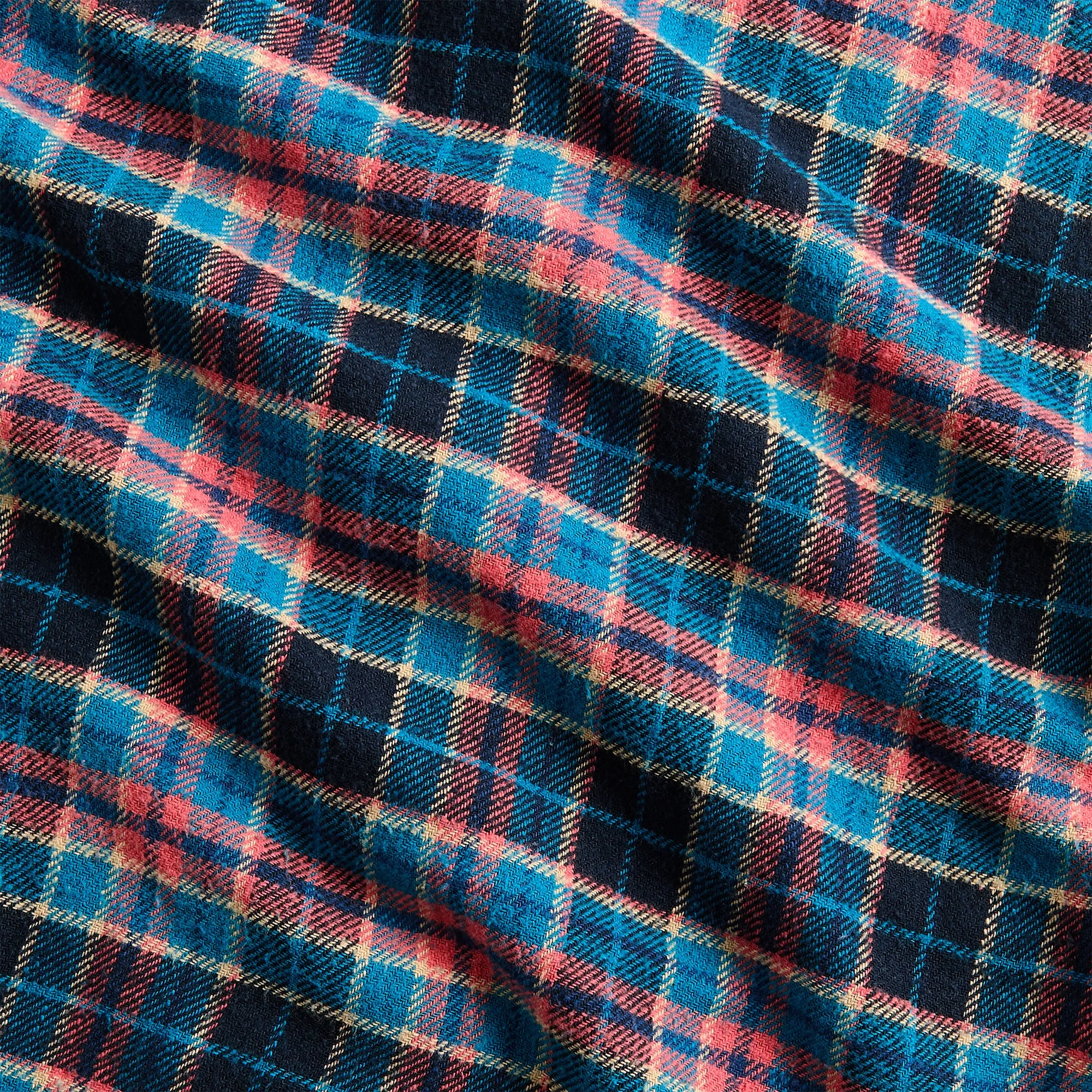 Greg Lauren Plaid Short Sleeve Shirt - Navy sold by Kith product image thumbnail 3