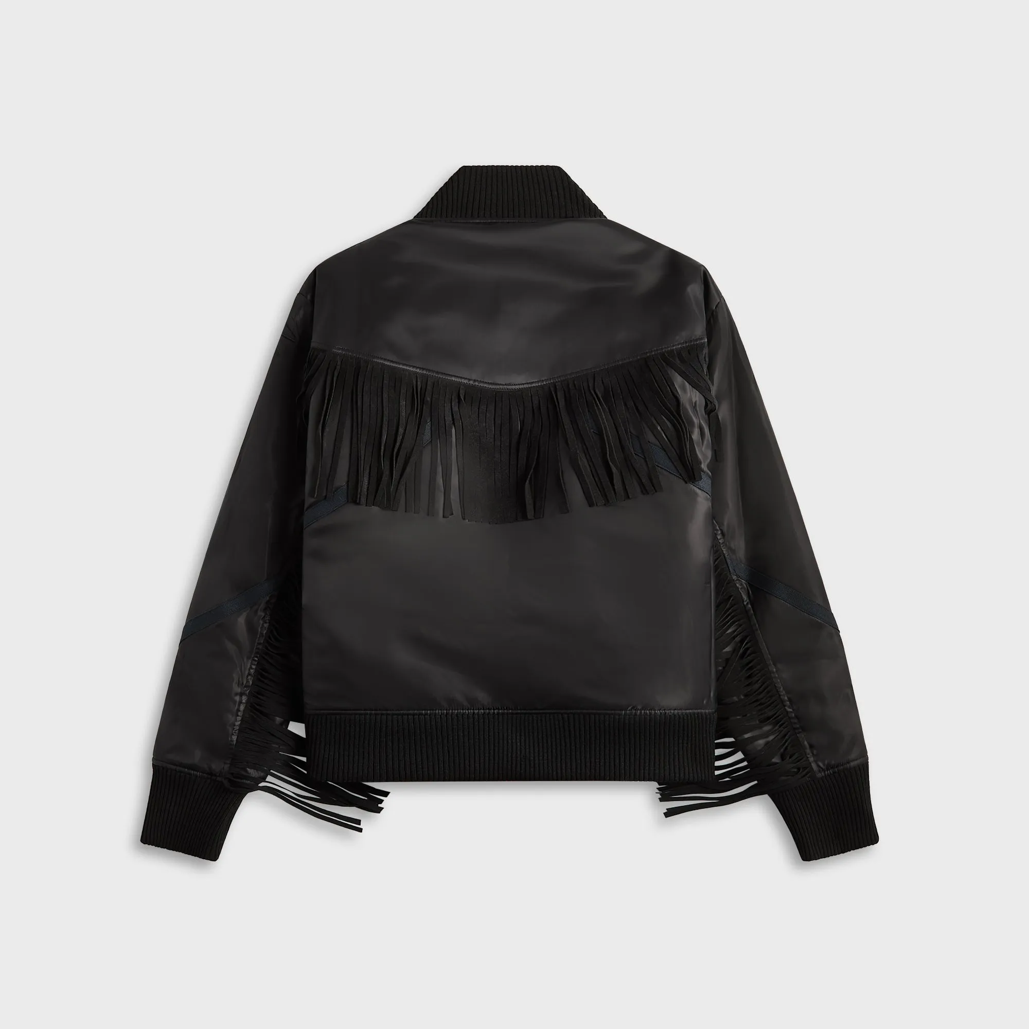 Greg Lauren Nylon Fringe Flight Jacket - Black sold by Kith product image thumbnail 2