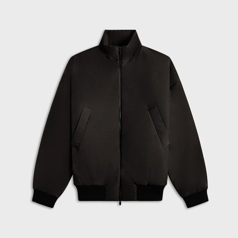 Fear of God High Neck Track Jacket - Black sold by Kith