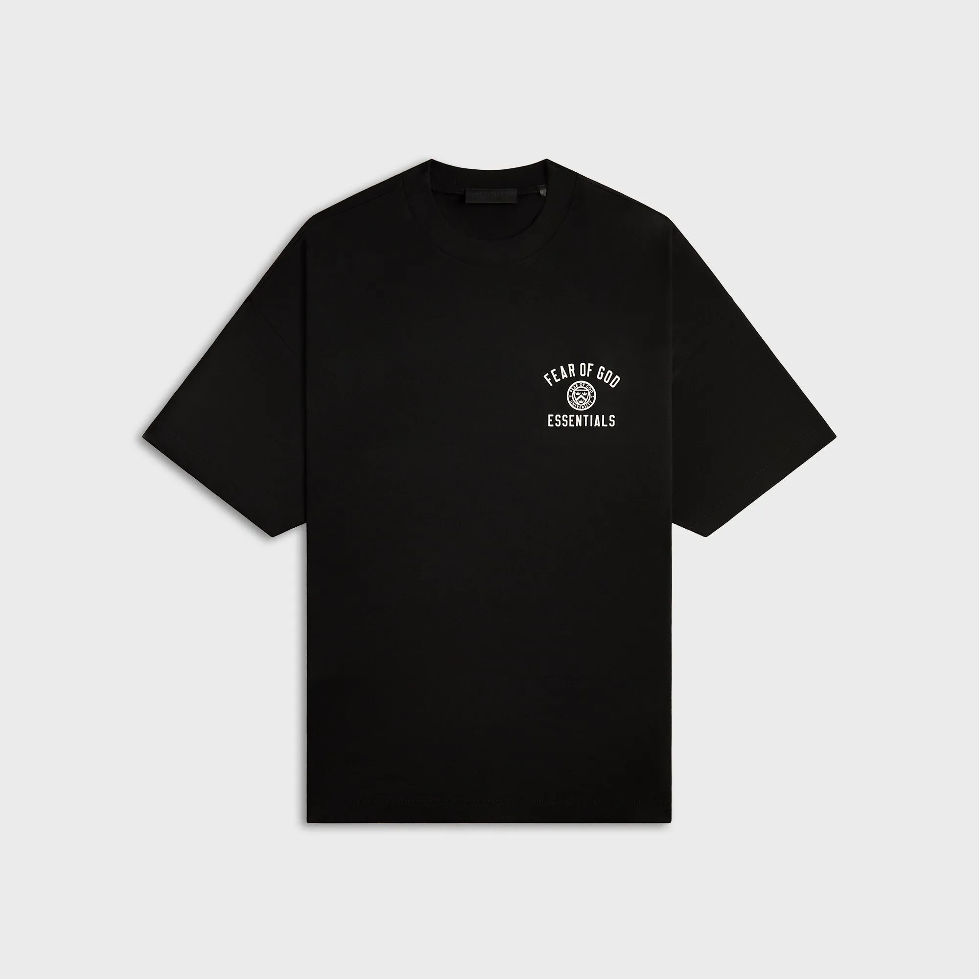 Essentials Jersey Crewneck Tee - Black sold by Kith