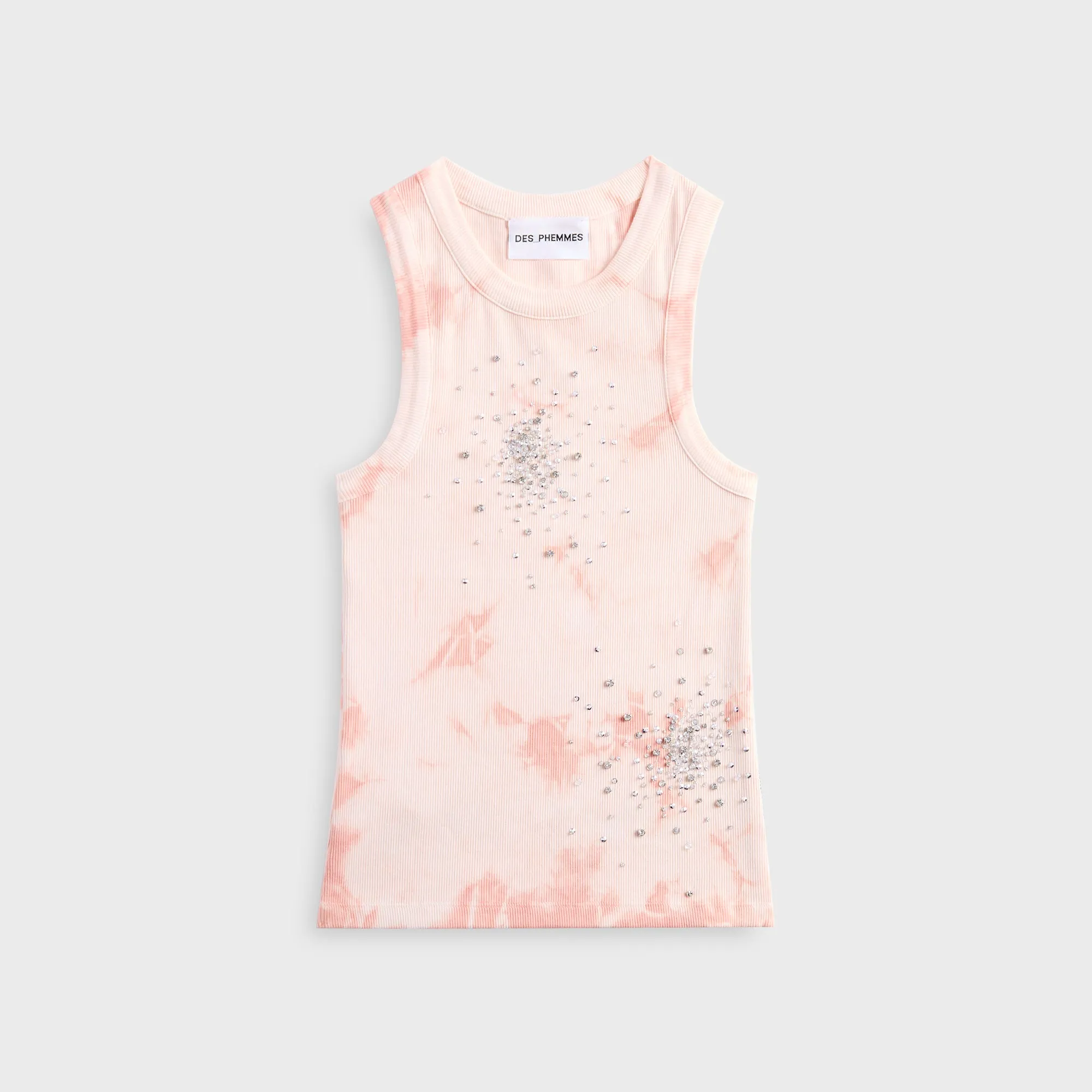 Des Phemmes Tie Dye Tank - White / Nude sold by Kith