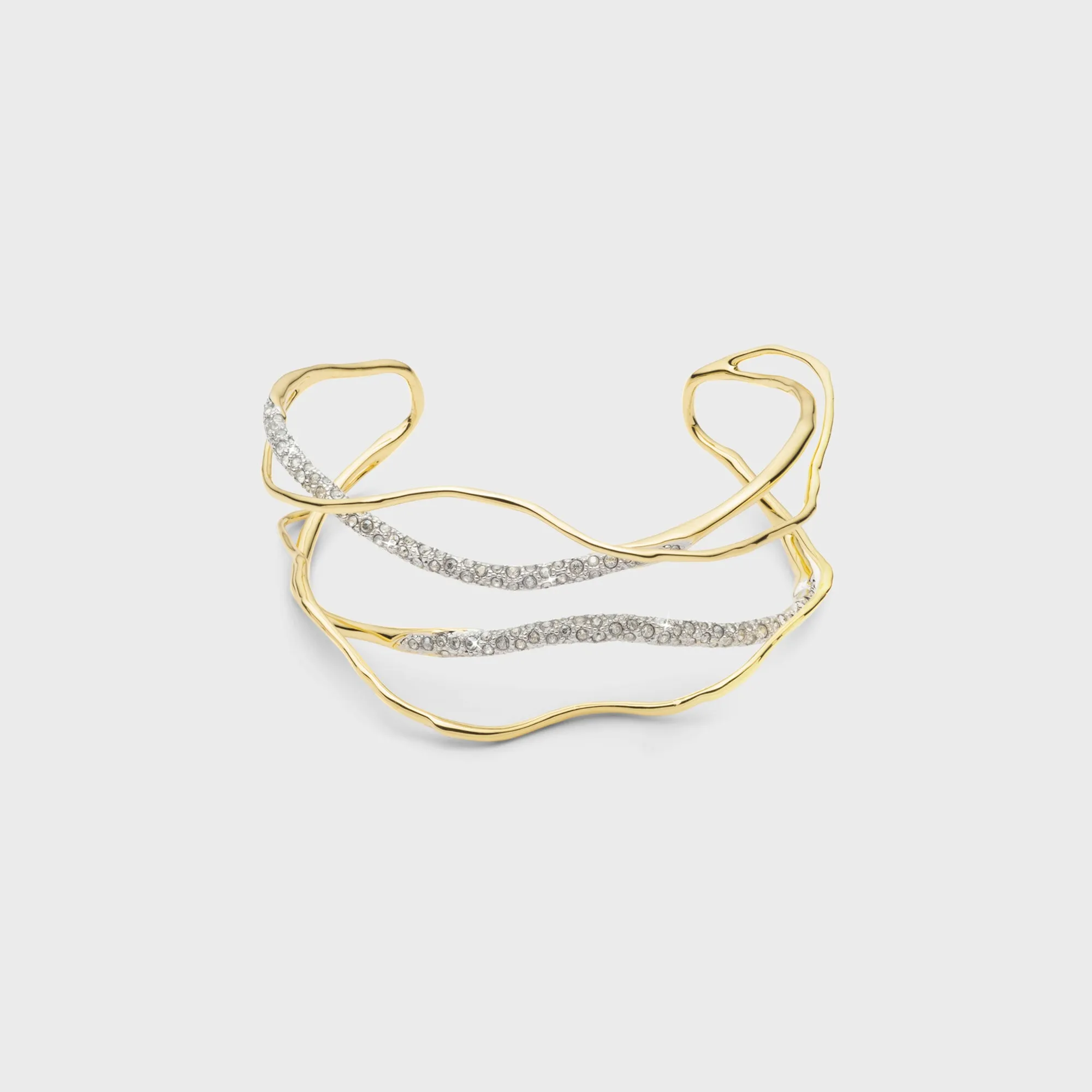 Alexis Bittar Solanales Crystal Cuff Bracelet - Gold sold by Kith