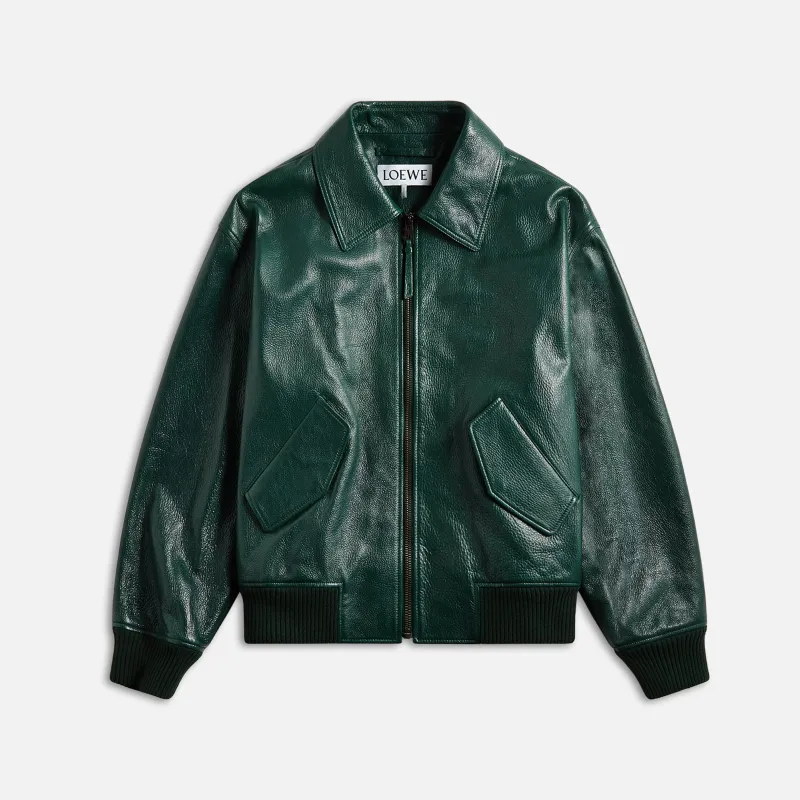 Loewe Aviator Jacket - Evergreen sold by Kith