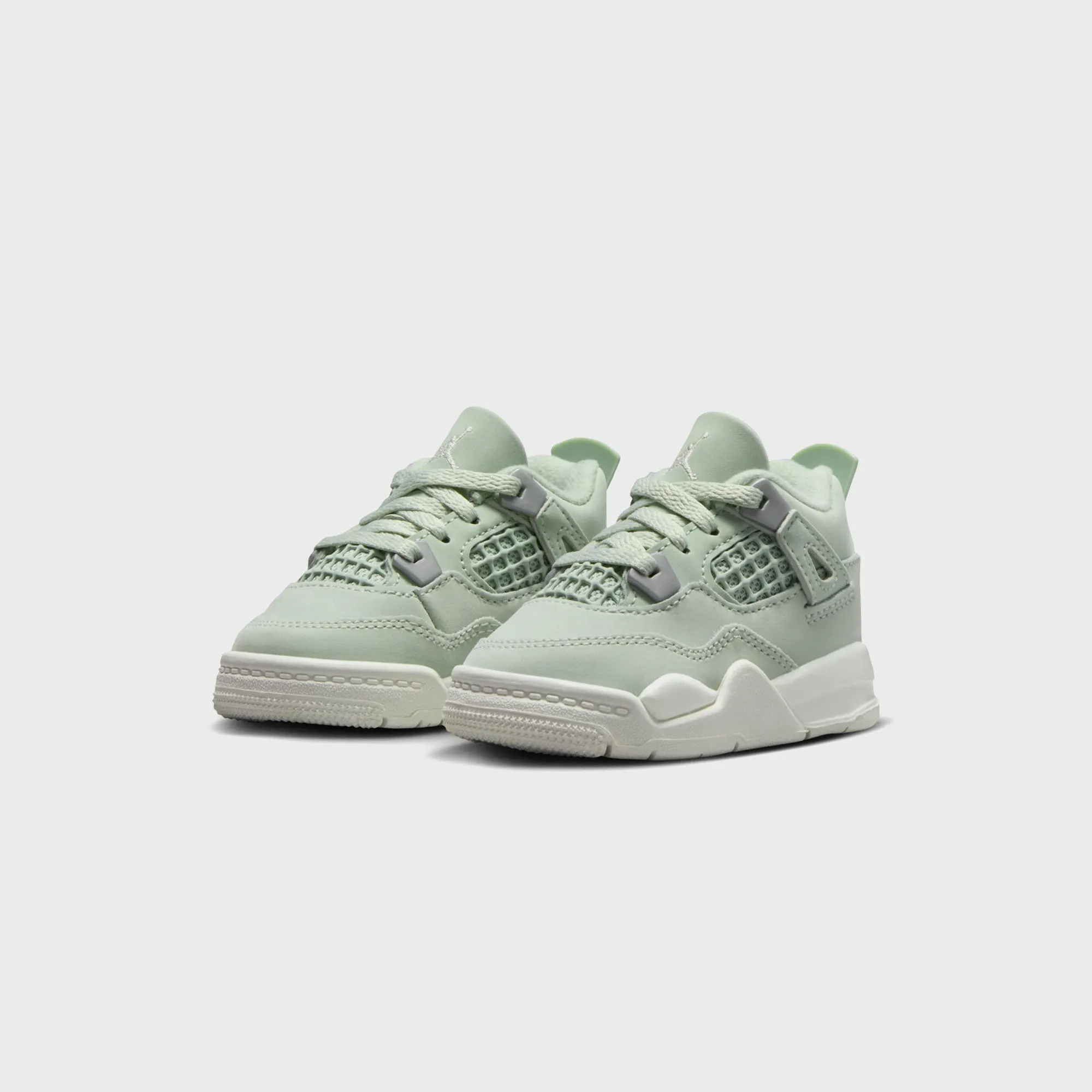 Nike TD Air Jordan 4 Retro S2 - Seafoam / Sail / Metallic Silver sold by Kith product image thumbnail 2