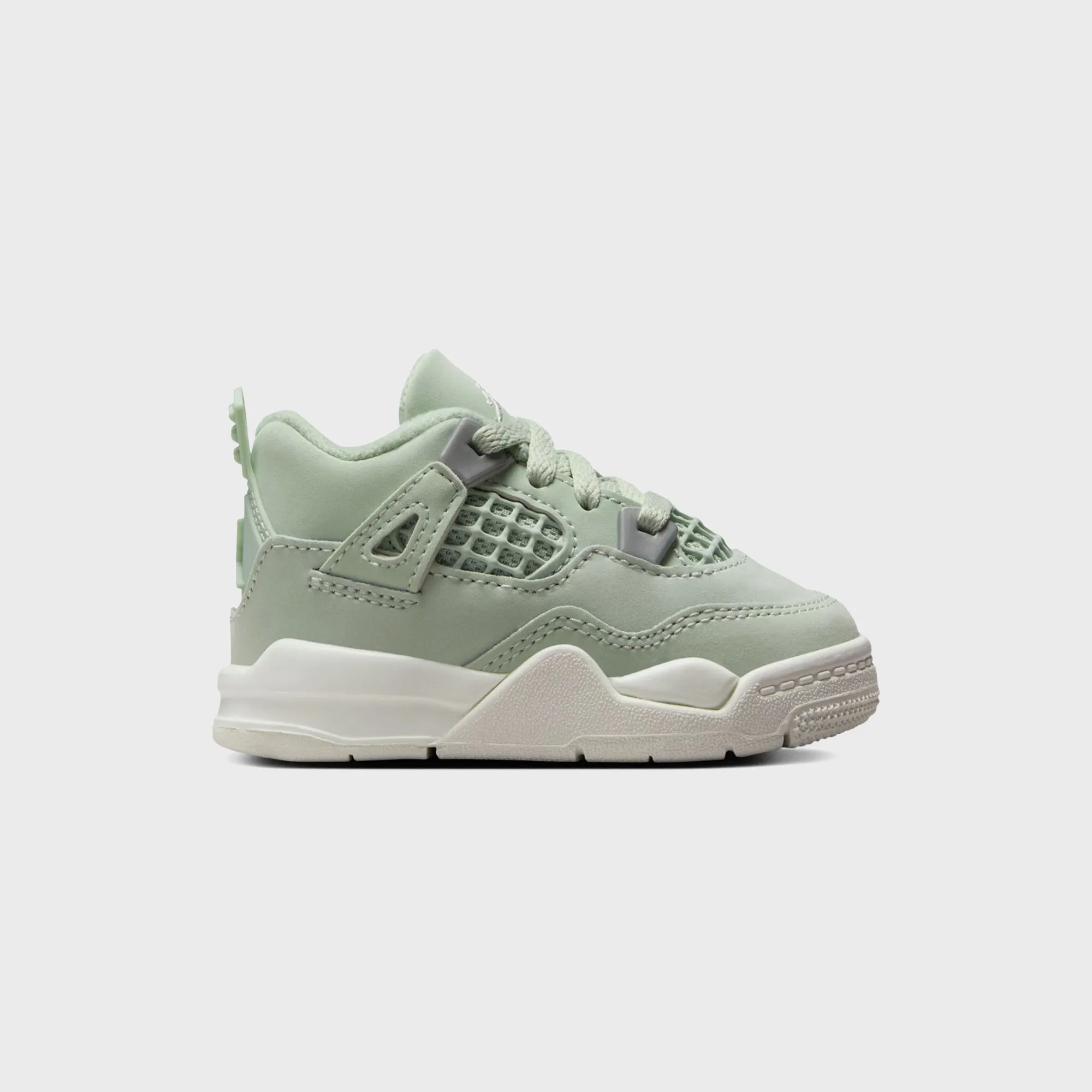 Nike TD Air Jordan 4 Retro S2 - Seafoam / Sail / Metallic Silver sold by Kith