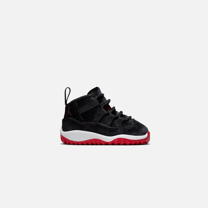 Jordan TD Air Jordan 11 Retro- Black / Gym Red / White sold by Kith
