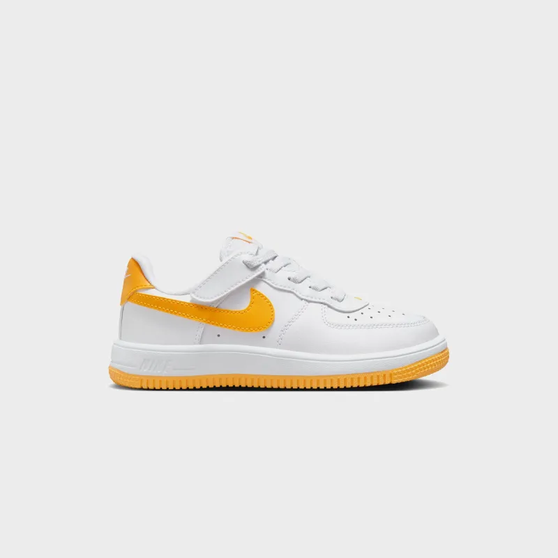 Nike PS Force 1 Low Easyon - White / University Gold / White sold by Kith