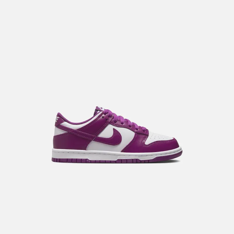 Nike GS Dunk Low - White / Viotech / White sold by Kith