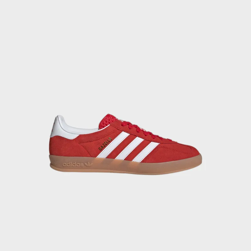 adidas Gazelle Indoor - Better Scarlet / Cloud White / Gum sold by Kith